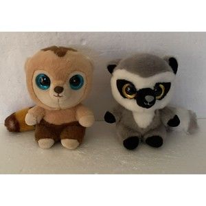 Lemmee Lemur Capped Capuchin Lemur Yoohoo to the Rescue Plush Stuffed Lot of 2